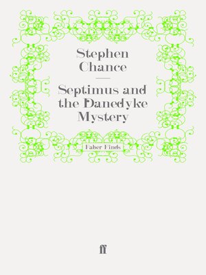 cover image of Septimus and the Danedyke Mystery